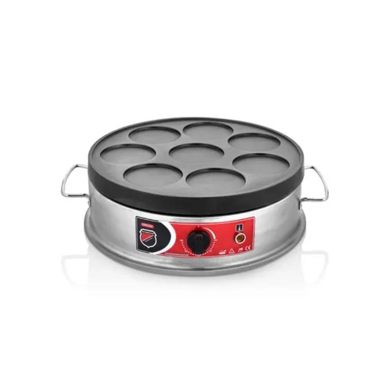 Işıkgaz Silverinox PNK-04 Elektrikli Tekli 8 Gözlü Pankek Makinesi - Inox